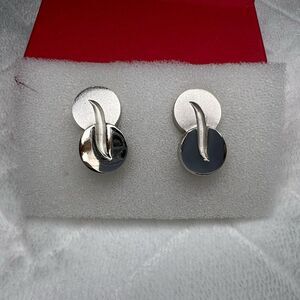 Givenchy Vintage Elegant Silver Earrings